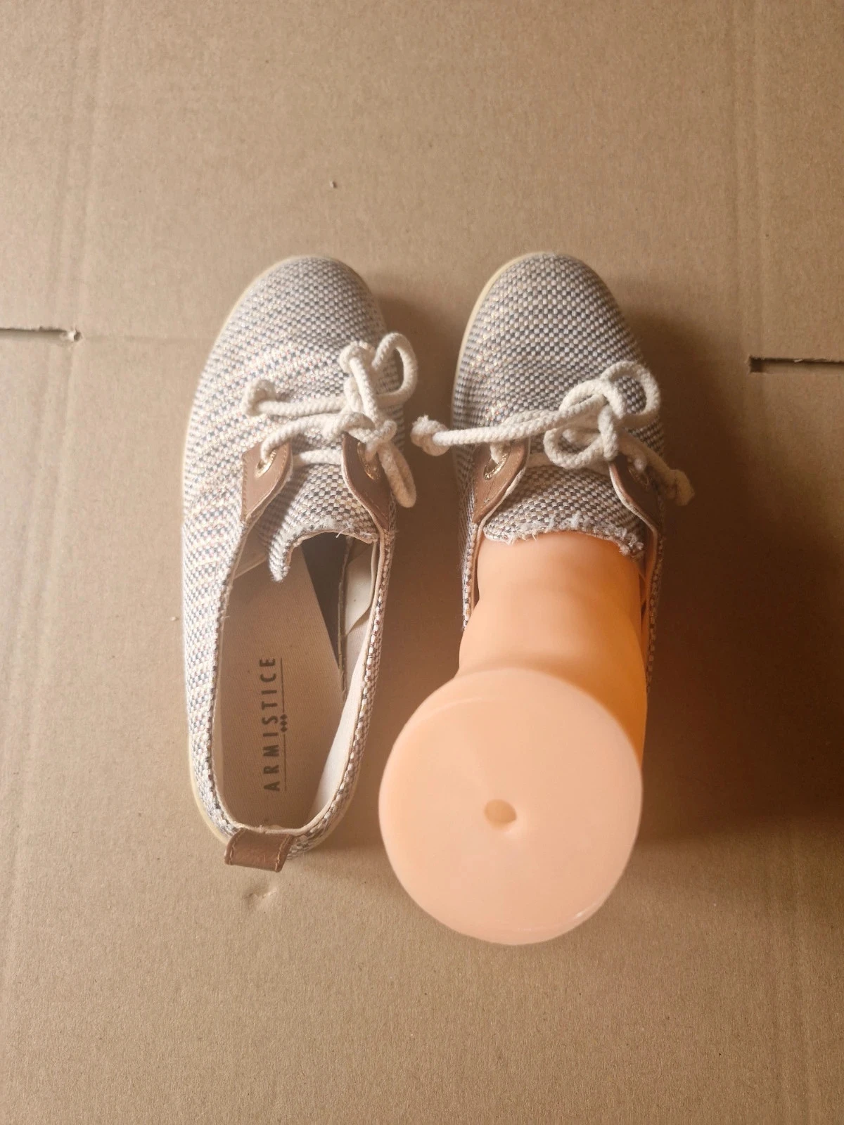 Armistice Stone One – Sapatos de lona bege iridescente – Tamanho 36 – photo 3